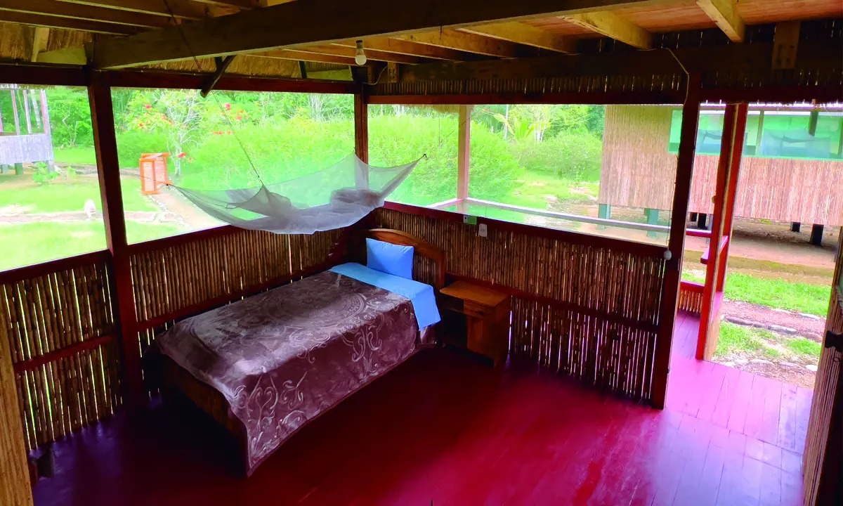 Photo of the exterior of Bambu Lodge near Patria in Manu National Park